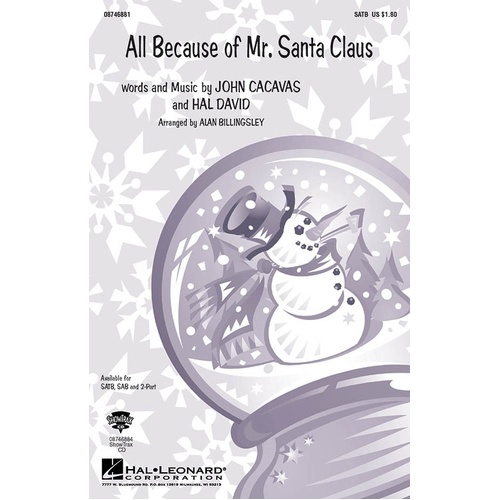 All Because Of Mr Santa Claus ShowTrax CD (CD Only)