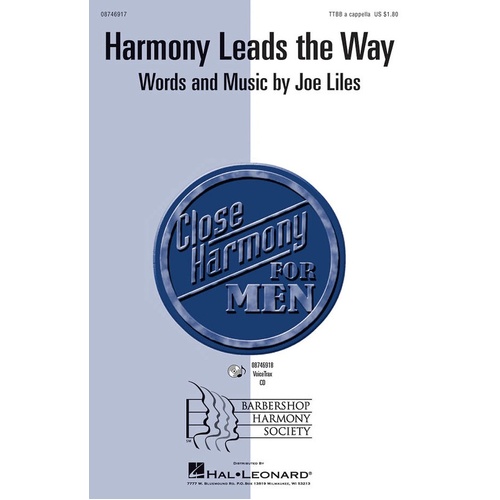 Harmony Leads The Way TTBB A Cappella (Octavo)
