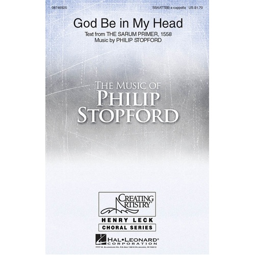 God Be In My Head SATB Div A Cappella (Octavo)