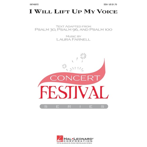 I Will Lift Up My Voice SSA (Octavo)