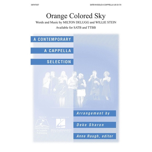 Orange Colored Sky SATB A Cappella (Octavo)