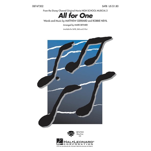 All For One From High School Musical 2 ShowTrax CD (CD Only)