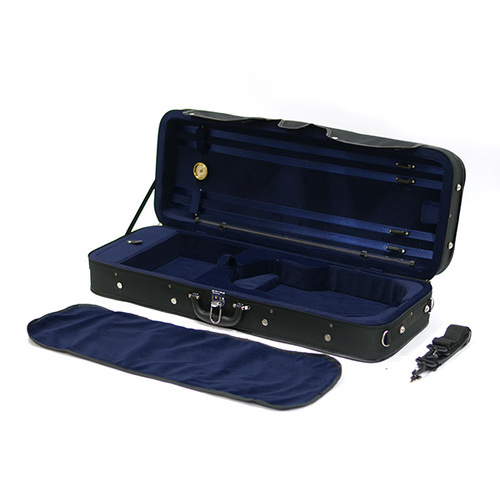 Oblong Viola Case- TG Hill-Style Black/Blue 15inch