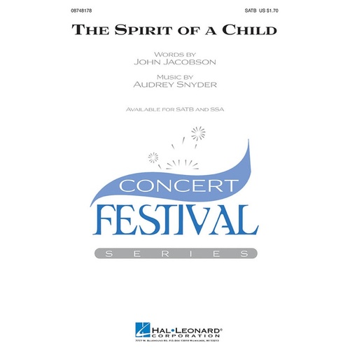 Spirit Of A Child SATB (Octavo)