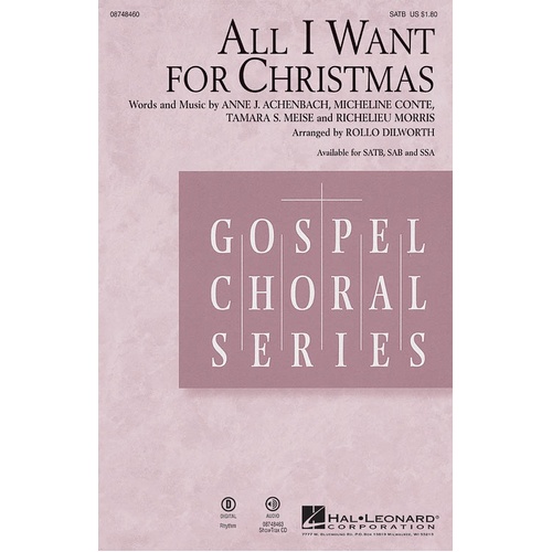 All I Want For Christmas SA (Octavo)