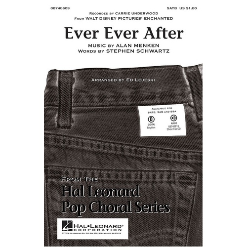 Ever Ever After From Enchanted SATB (Octavo)