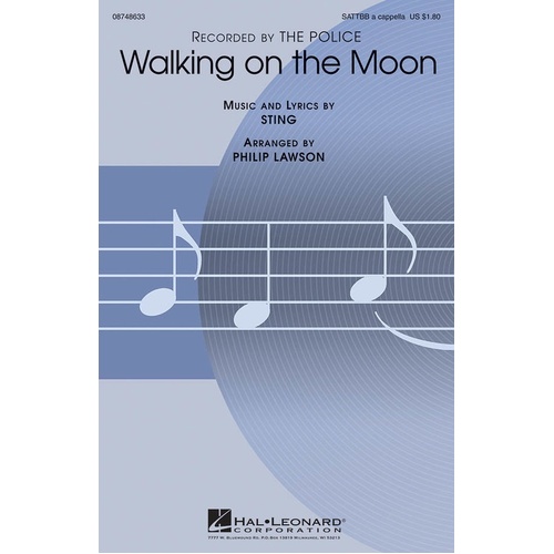 Walking On The Moon SaTTBB A Cappella (Octavo)