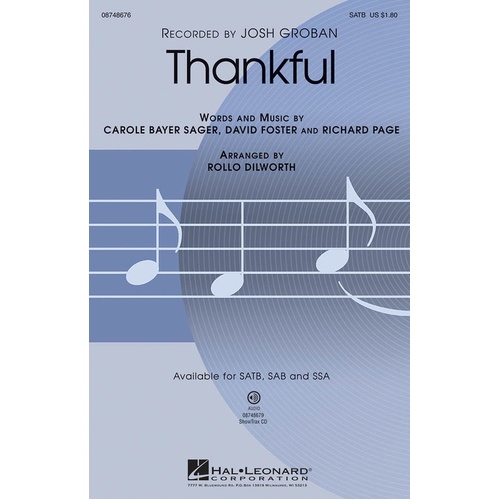 Thankful ShowTrax CD (CD Only)