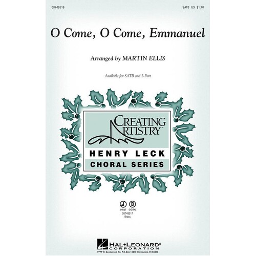 O Come O Come Emmanuel 2Pt (Octavo)