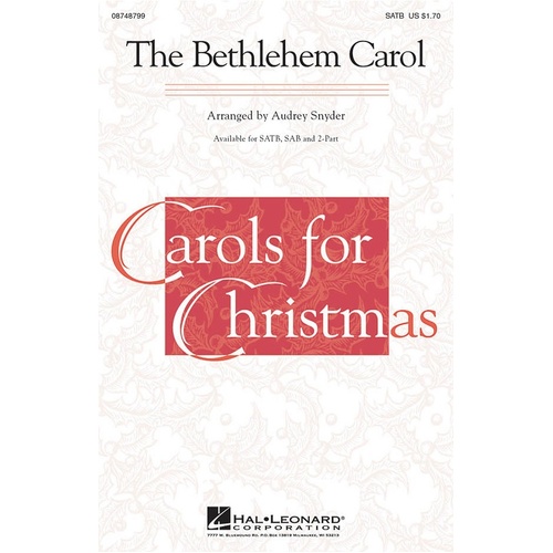 Bethlehem Carol SAB (Octavo)