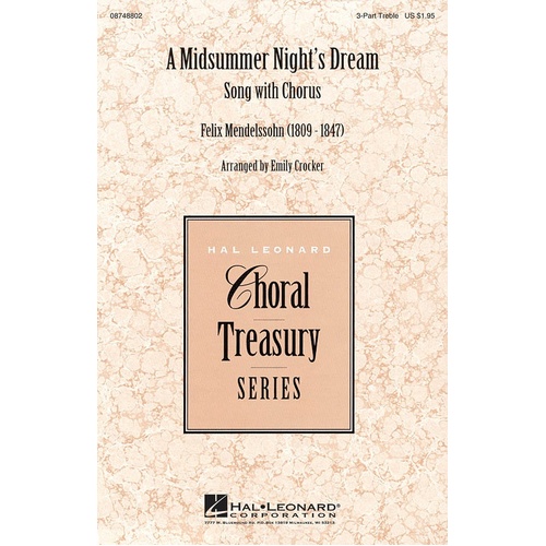 Midsummer Nights Dream Song With Chorus SSA (Octavo)