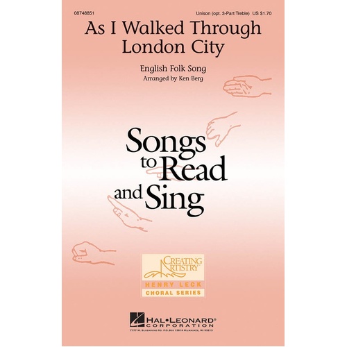 As I Walked Through London City SATB (Octavo)