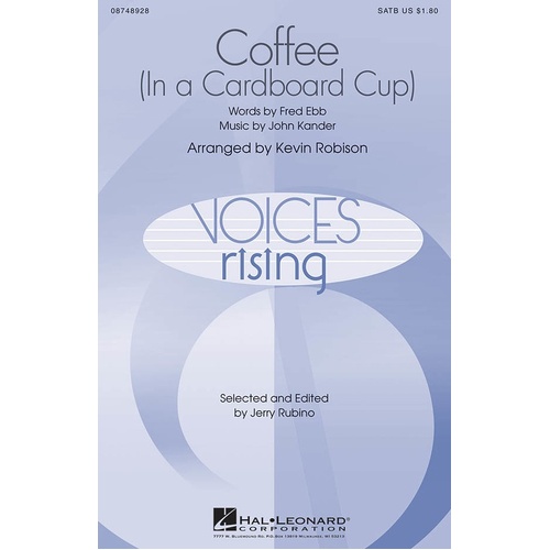 Coffee (In A Cardboard Cup) TTBB (Octavo)