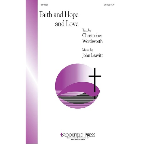 Faith And Hope And Love SATB (Octavo)