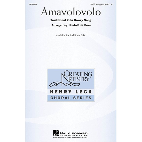 Amavolovolo SATB (Octavo)
