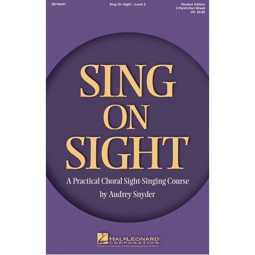 Sing On Sight V2 2Pt/3Pt Teacher Ed (Softcover Book)