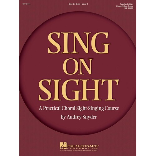 Sing On Sight V2 Unison/2Pt Singer Ed (Octavo)