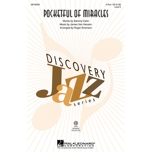 Pocketful Of Miracles 2Pt (Octavo)