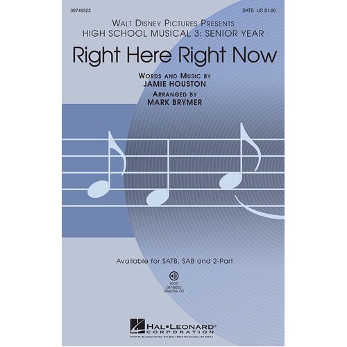 Right Here Right Now 2Pt (Octavo)
