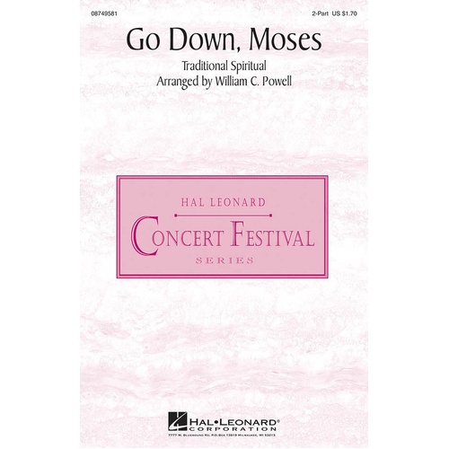 Go Down Moses 2Pt (Octavo)