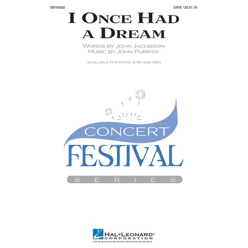 I Once Had A Dream SATB (Octavo)
