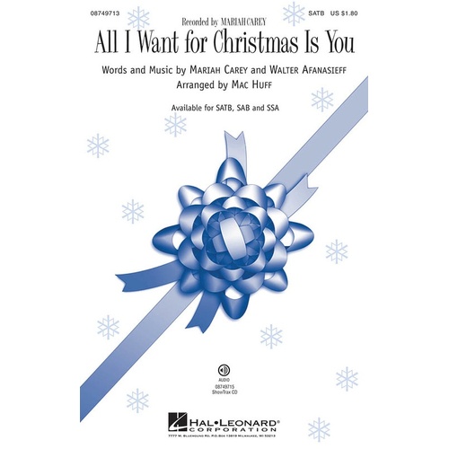 All I Want For Christmas Is You ShowTrax CD (CD Only)