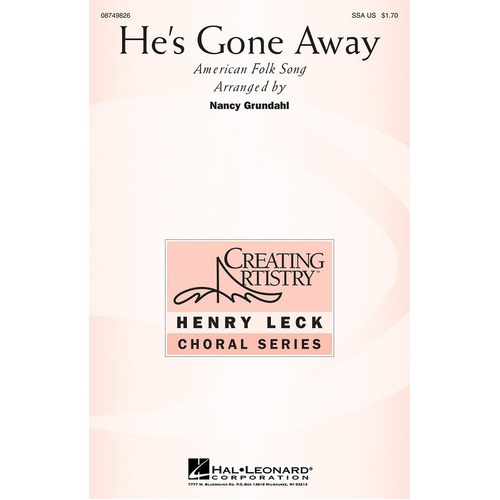 Hes Gone Away SSA (Octavo)