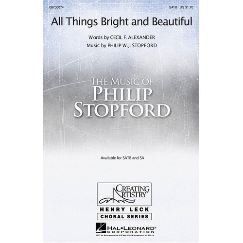 All Things Bright And Beautiful SA (Octavo)