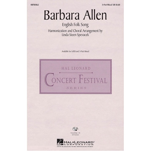 Barbara Allen SATB (Octavo)