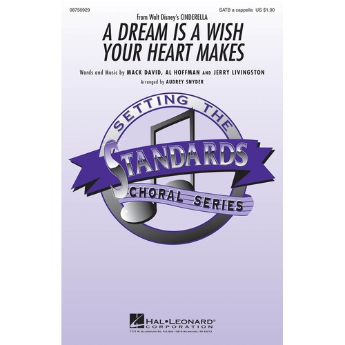 Dream Is A Wish Your Heart Makes SATB A Cappella (Octavo)