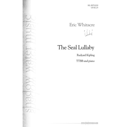 Seal Lullaby TTBB (Octavo)