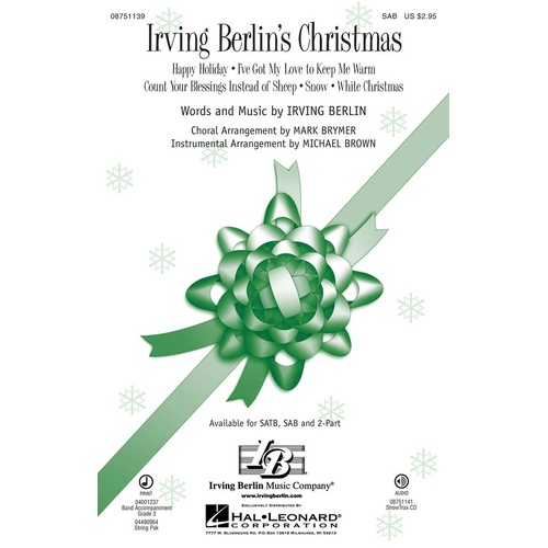 Irving Berlins Christmas SAB (Opt Concert Band So Chl) (Octavo)