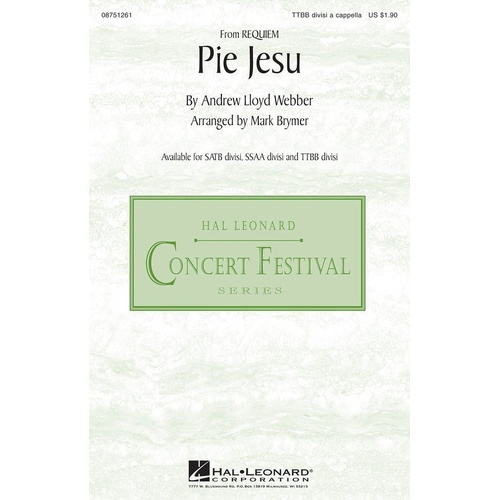 Pie Jesu TTBB (Octavo)