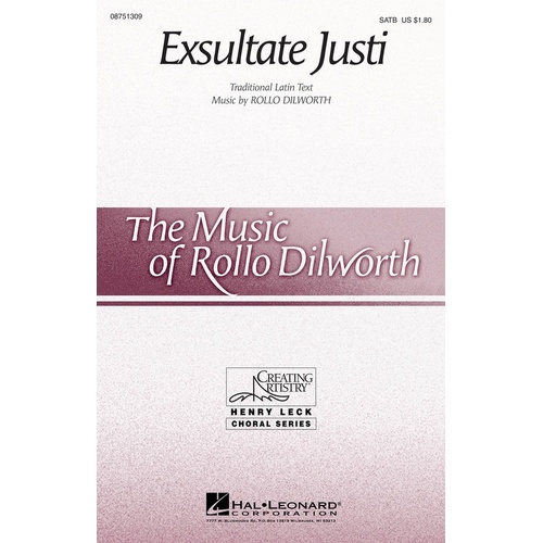Exsultate Justi 2Pt (Octavo)