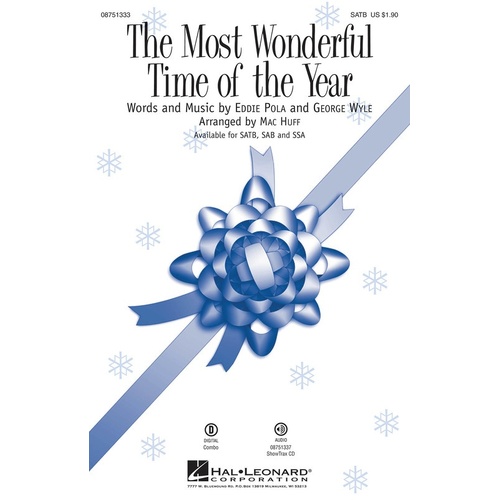 Most Wonderful Time Of The Year SSA (Octavo)