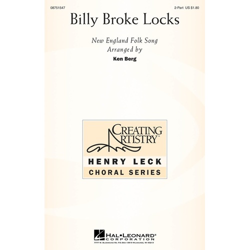 Billy Broke Locks 2Pt (Octavo)