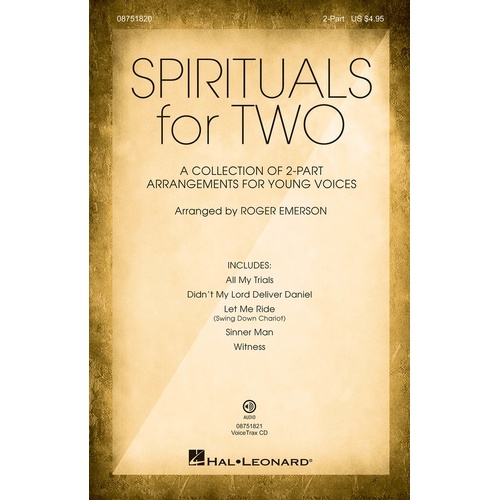 Spirituals For Two VoiceTraxCD (CD Only)