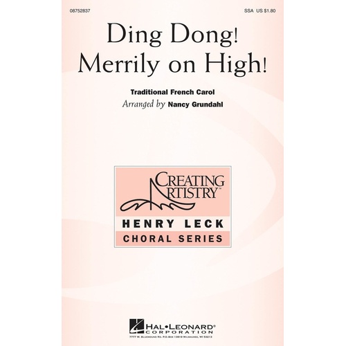 Ding Dong Merrily On High SSA (Octavo)
