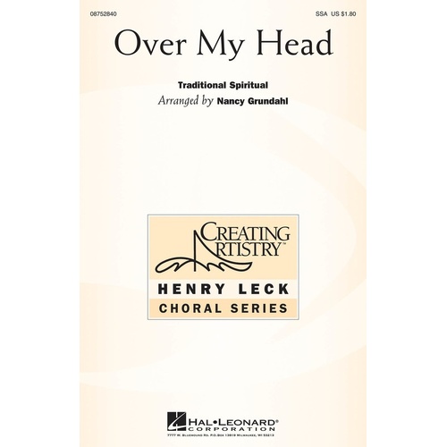 Over My Head SSA (Octavo)