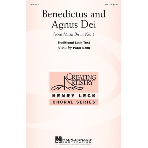 Agnus Dei And Benedictus SSA (Octavo)