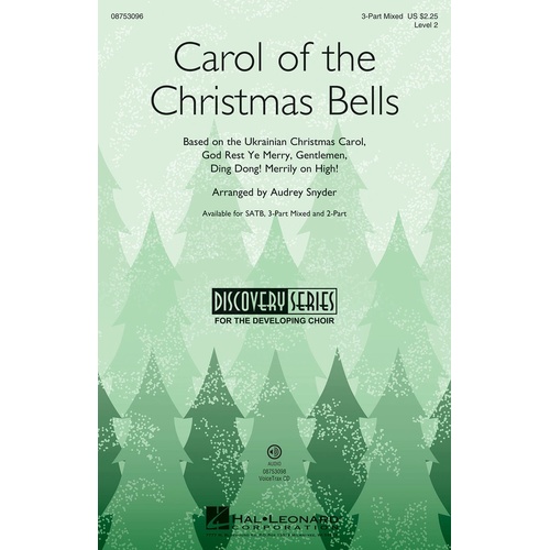 Carol Of The Christmas Bells ChoirTrax CD (CD Only)