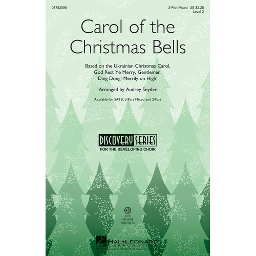 Carol Of The Christmas Bells SATB (Octavo)