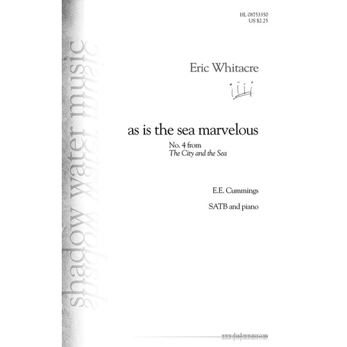 As Is The Sea Marvelous SATB (Octavo)