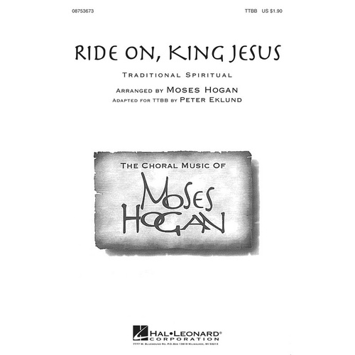 Ride On King Jesus TTBB (Octavo)
