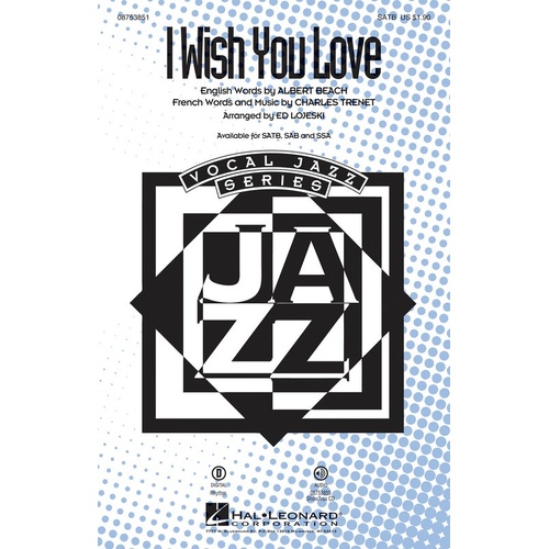 I Wish You Love SAB (Octavo)