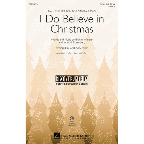I Do Believe Its Christmas 2Pt (Octavo)