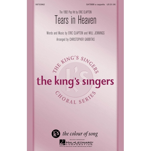 Tears In Heaven Arr Gabbitas SaTTBB (Octavo)