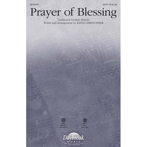 Prayer Of Blessing SATB (Octavo)