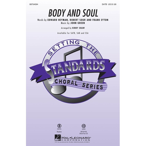 Body And Soul SATB (Octavo)