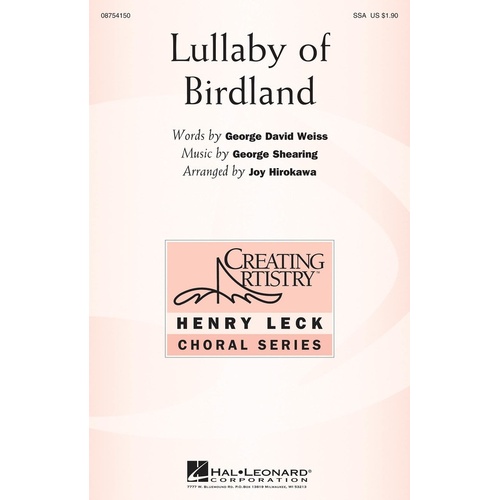 Lullaby Of Birdland SSA (Octavo)